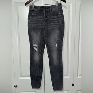 Maurices High Rise Distressed Jeans S